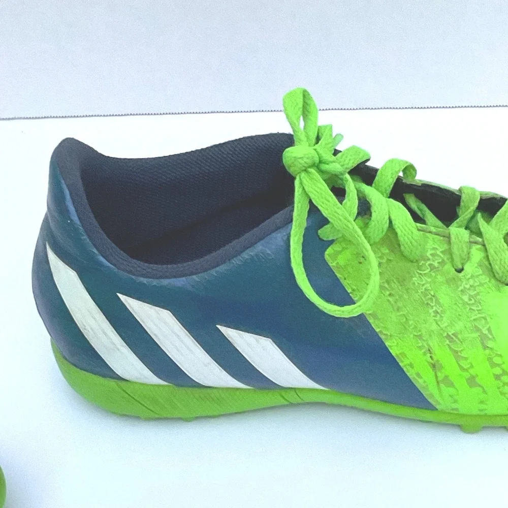 adidas M20172 boy's 4.5 Predito Instinct‎ TF soccer shoes kids Neon blue green